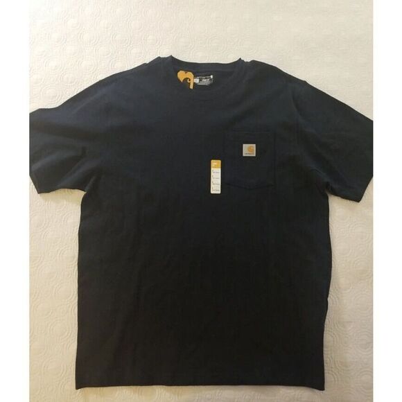 Carhartt K87-M Men’s Sz L Loose Fit Heavyweight Short-Sleeve Pocket T-Shirt - Picture 2 of 6